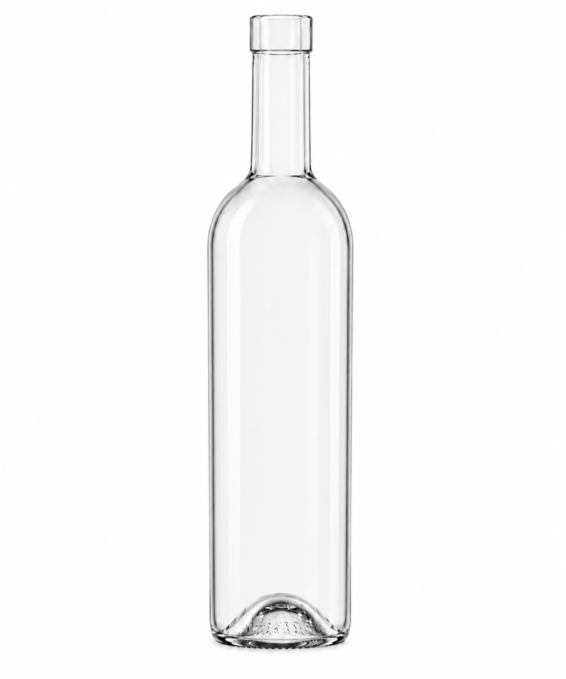 Burdeo 500ml transparente 500x600 Botella burdeo transparente 500ml Boca Tapón - Imagen 1
