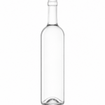 Botella burdeo transparente 750ml Boca Corcho P16