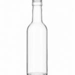 Botella burdeo transparente 187.5ml Boca Rosca