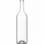 Botella burdeo transparente 750ml Boca Rosca P16