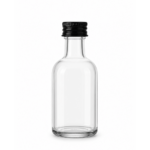 Botella miniatura Moon transparente 50ml Boca Rosca