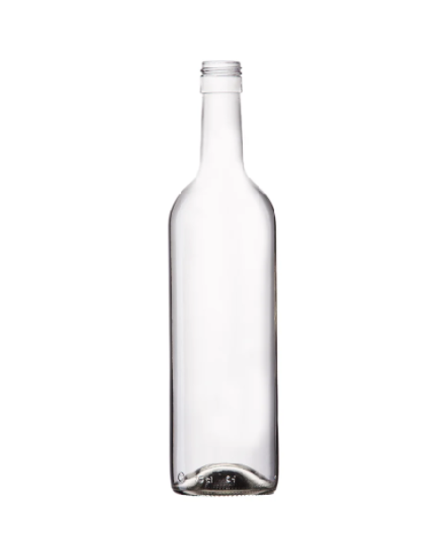 img_pro13 Botella burdeo transparente 750ml Boca Rosca P16 - Imagen 1