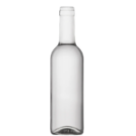 Botella burdeo transparente 375ml Boca Corcho