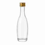 Botella miniatura Oval transparente 50ml Boca Rosca
